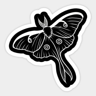 Luna moth Sticker